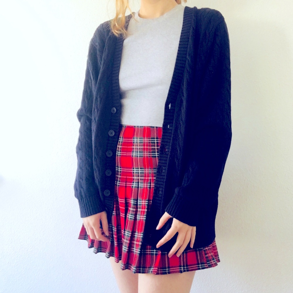 Brandy Melville Navy Blue Oversized Cardigan